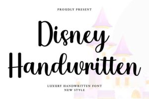 Disney Handwritten Font