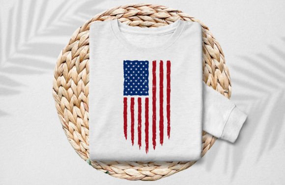 Distressed American Flag SVG/PNG - Image 2