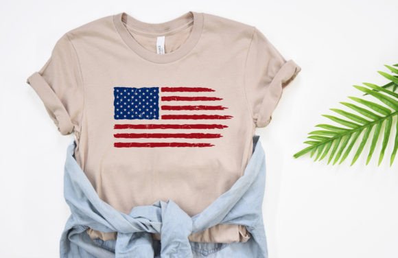 Distressed American Flag SVG/PNG - Image 4