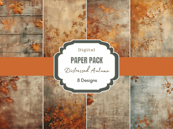 Distressed Autumn Background Digital