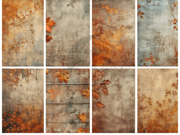 Distressed Autumn Background Digital - Image 2