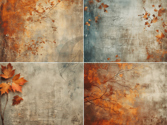 Distressed Autumn Background Digital - Image 5