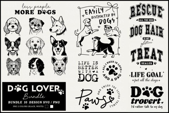 Dog Mom Dog Mama Dog Lover Svg Bundle