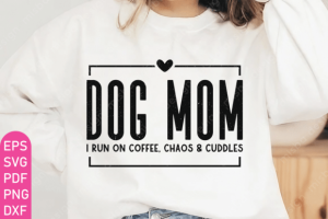 Alternative view of Dog Mom SVG PNG PDF, Dog Mama Svg, Paw