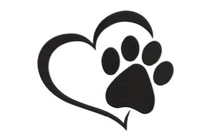 Dog Paw Heart