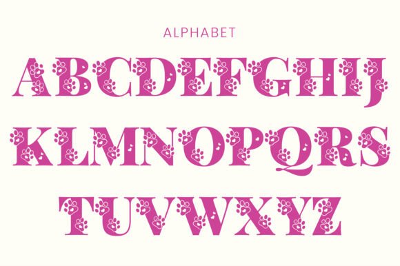 Dog Paw Inside Font - Image 4