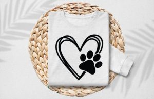 Alternative view of Dog SVG Dog Paw Print SVG Dog Heart SVG