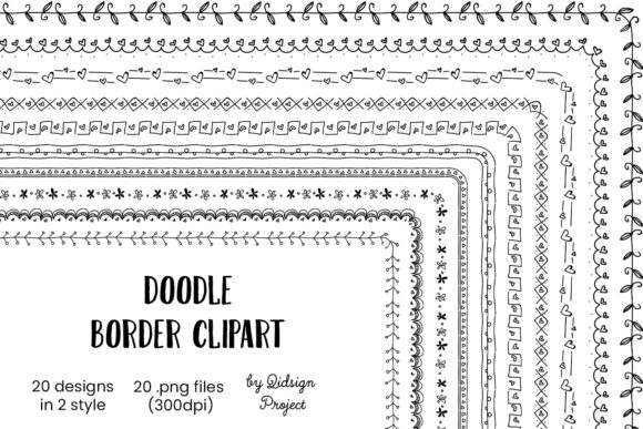 Alternative view of Doodle Border Clipart