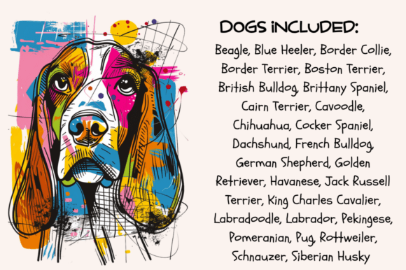 Doodle Cartoon Dogs - Image 8