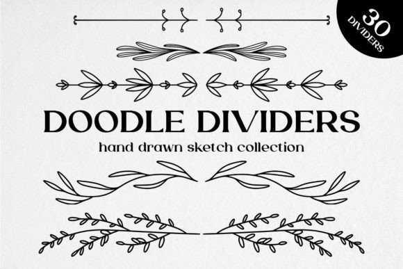 Doodle Dividers, Line Borders