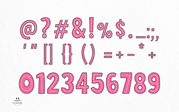 Dotted Back to School Font - Image 4