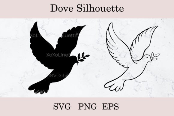 Dove Svg Pigeon SVG Silhouette Outline