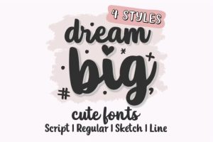 Dream Big Bundle Font