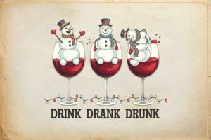 Drink Drank Drunk Christmas Wine PNG