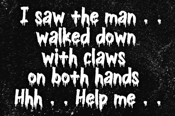 Dripping Halloween Font - Image 3