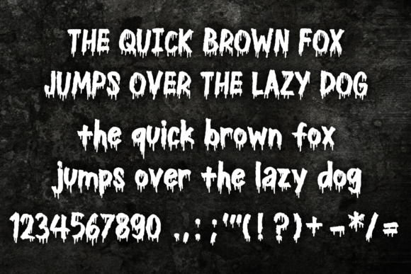 Dripping Halloween Font - Image 4