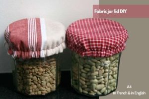 Easy Fabric Jar Lid Sewing DIY