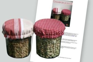 Alternative view of Easy Fabric Jar Lid Sewing DIY