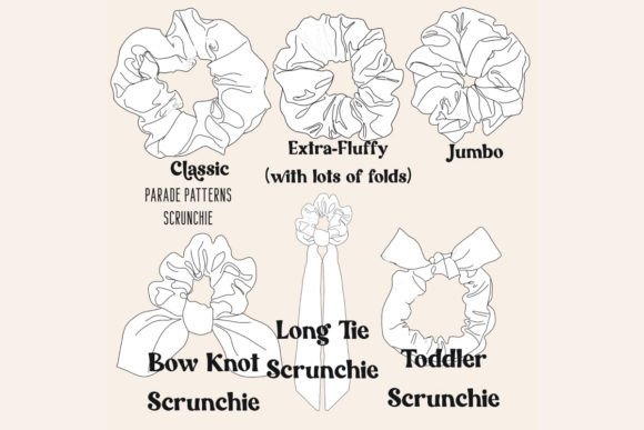 Easy Scrunchie Sewing Pattern - Image 2