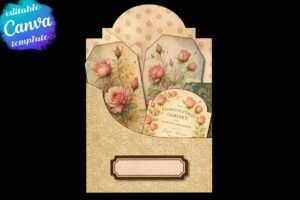 Alternative view of Editable Canva Frames for Loaded Tag