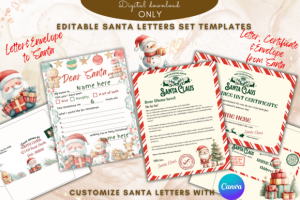 Editable Letter Santa Kit
