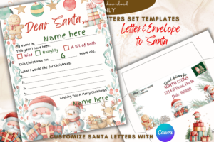 Alternative view of Editable Letter Santa Kit