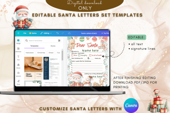 Editable Letter Santa Kit - Image 5