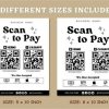 Editable Scan to Pay Sign QR Code Signs