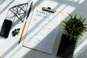 Alternative view of Editable T-shirt Order Form Template