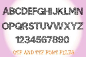 Alternative view of Embroidery Stitch Font