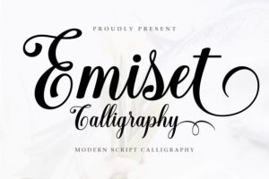 Emiset Calligraphy Font