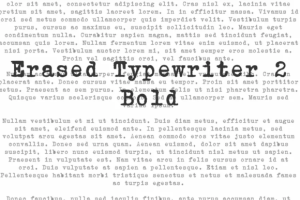 Alternative view of Erased Typewriter 2 Font