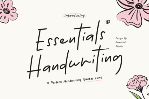 Essentials Handwriting Font