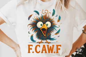 F-Caw-F Sublimation Clipart PNG
