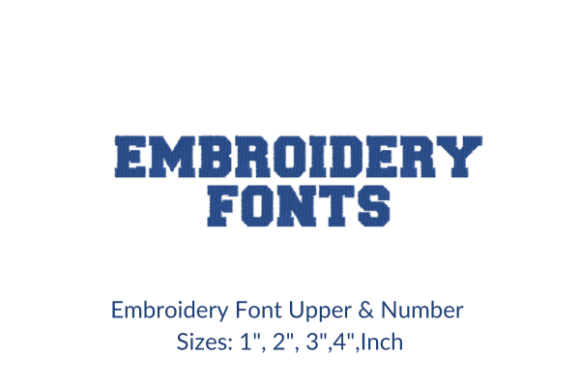 Freshman Font Embroidery Design