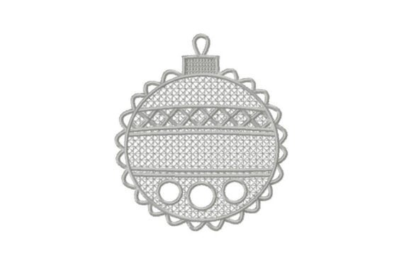 FSL Christmas Ornament Embroidery Design - Image 3