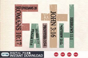 Faith SVG, Christian Svg, Bible Verses