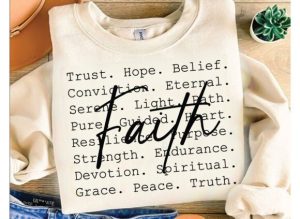 Faith Words Svg, Religious Svg,Christian