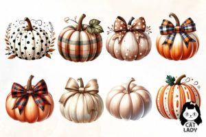 Alternative view of Fall Pumpkin Clipart PNG Autumn