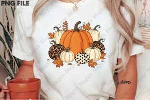 Alternative view of Fall Pumpkins Thanksgiving Halloween PNG