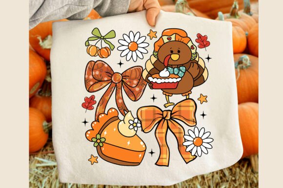 Alternative view of Fall Turkey Thanksgiving Coquette Png