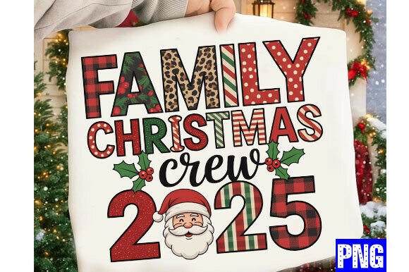 Family Christmas Crew 2025 Png, Christma