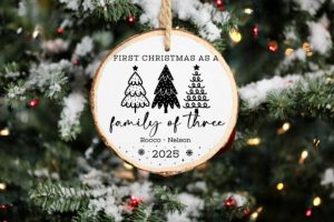 Alternative view of Family Christmas Ornament SVG