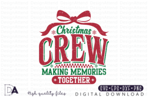 Alternative view of Family Christmas Png, Christmas Crew SVG
