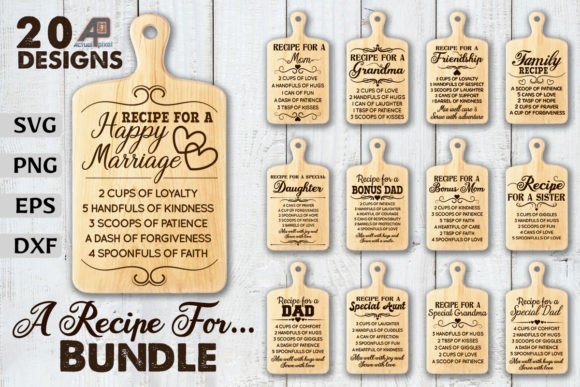 Family Recipe Funny Quotes Design Bundle