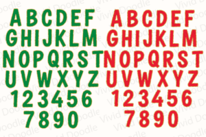 Alternative view of Fancy Christmas Font