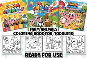 Alternative view of Farm Animals Coloring Book for Toddlers