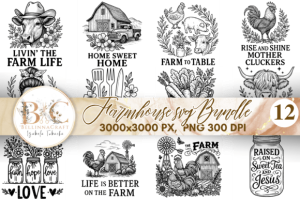 Farmhouse SVG Bundle Funny Farm Saying