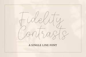 Fidelity Contrasts Font