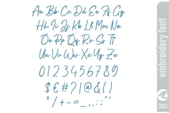 Finch Signature Embroidery Font - L - Image 2